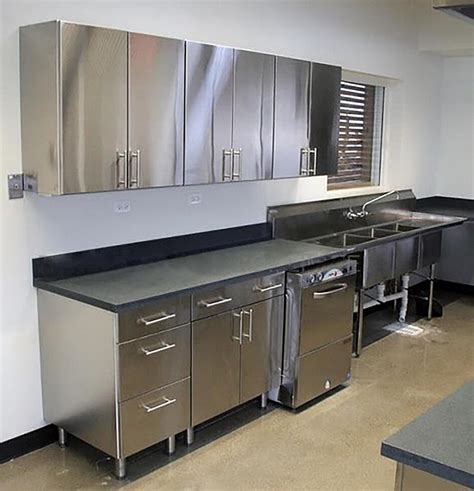 kitchen cabinet with stainless steel top|restaurant stainless steel cabinets.